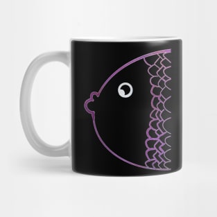 Colorful karp rainbow purple Mug